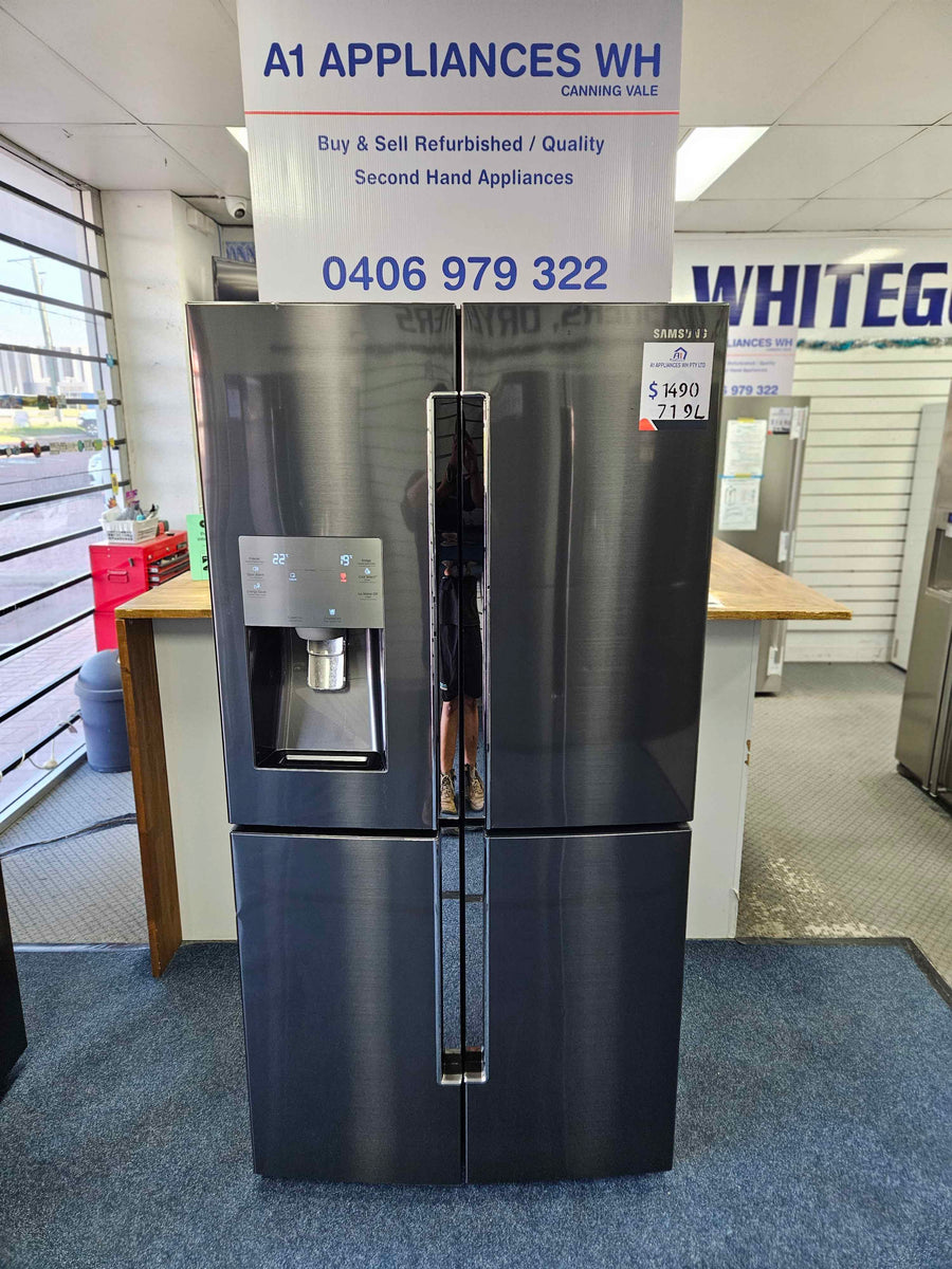 Samsung 719L French Door Fridge Freezer Black / SRF717CDBLS A1