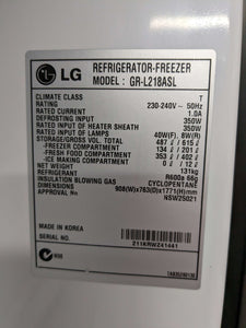 LG 615L Double Door Fridge Freezer Silver
