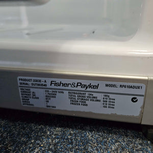 Fisher & Paykel 610L French Door Fridge Freezer Silver