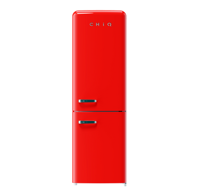 CHiQ 231L Retro Bottom Mount Fridge Red / CRBM228NR3