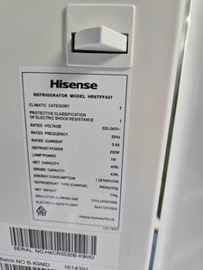 Hisense 437L Top Mount Fridge Freezer / HR6TFF437