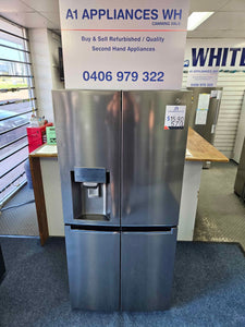 LG 570L 4 Door Fridge Freezer Silver / GF-L570PNL