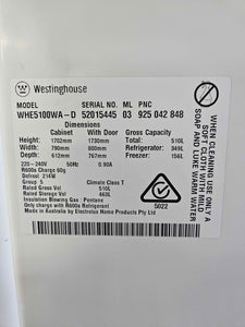 Westinghouse 454L Bottom Mount Fridge Freezer / WBE4500WA