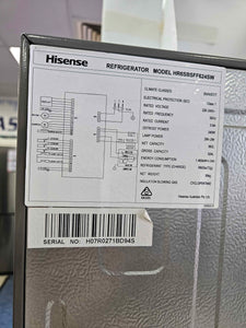 Hisense 624L Double Door Fridge Freezer / HR6SBSFF624SW