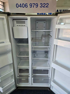 Samsung 585L Double Door Fridge Freezer Silver / SRS585HDIS