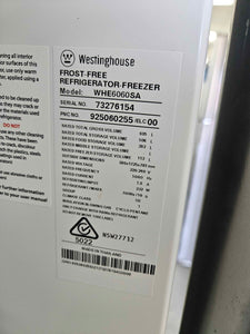 Westinghouse 605L French Door Fridge Freezer / WHE6060SB