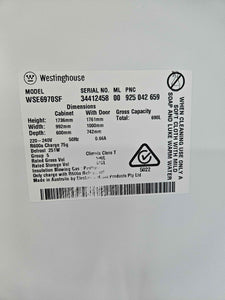 Westinghouse 690L Side by Side Fridge Freezer / WSE6970SF