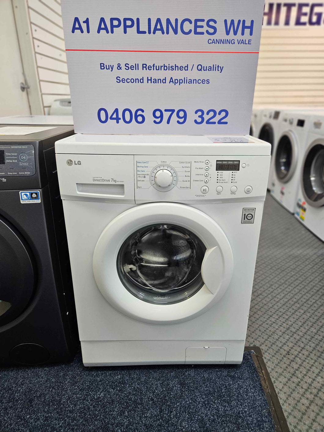 LG 7KG Front Load Washer / WD1200D