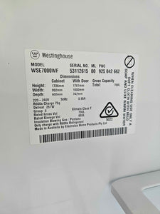 Westinghouse 700L Double Door Fridge Freezer Silver / WSE7000WF