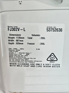 Westinghouse 299L ALL FREEZER / FJ302v-L