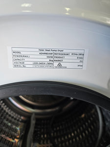 Haier 8KG Heat pump Dryer / HDHP80AW1