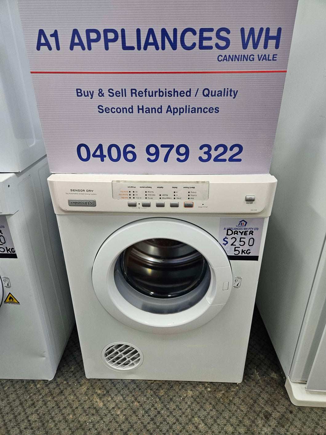 Electrolux 5kg Front Load Dryer / EDV505