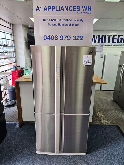 ON SPECIAL!!! Sharp 676L French Door Fridge Freezer / SJ-FP676V-SL - A1 Appliances Jo Cool Whitegoods