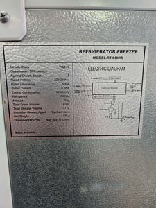 Esatto 400L Top Mount Fridge Freezer/ RTM400W