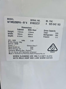 Westinghouse 520L Top Mount Fridge Freezer / WTM5200PA