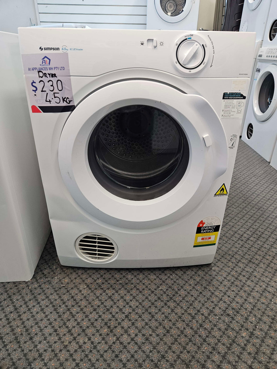 Simpson 4.5KG Dryer / SDV457HQWA
