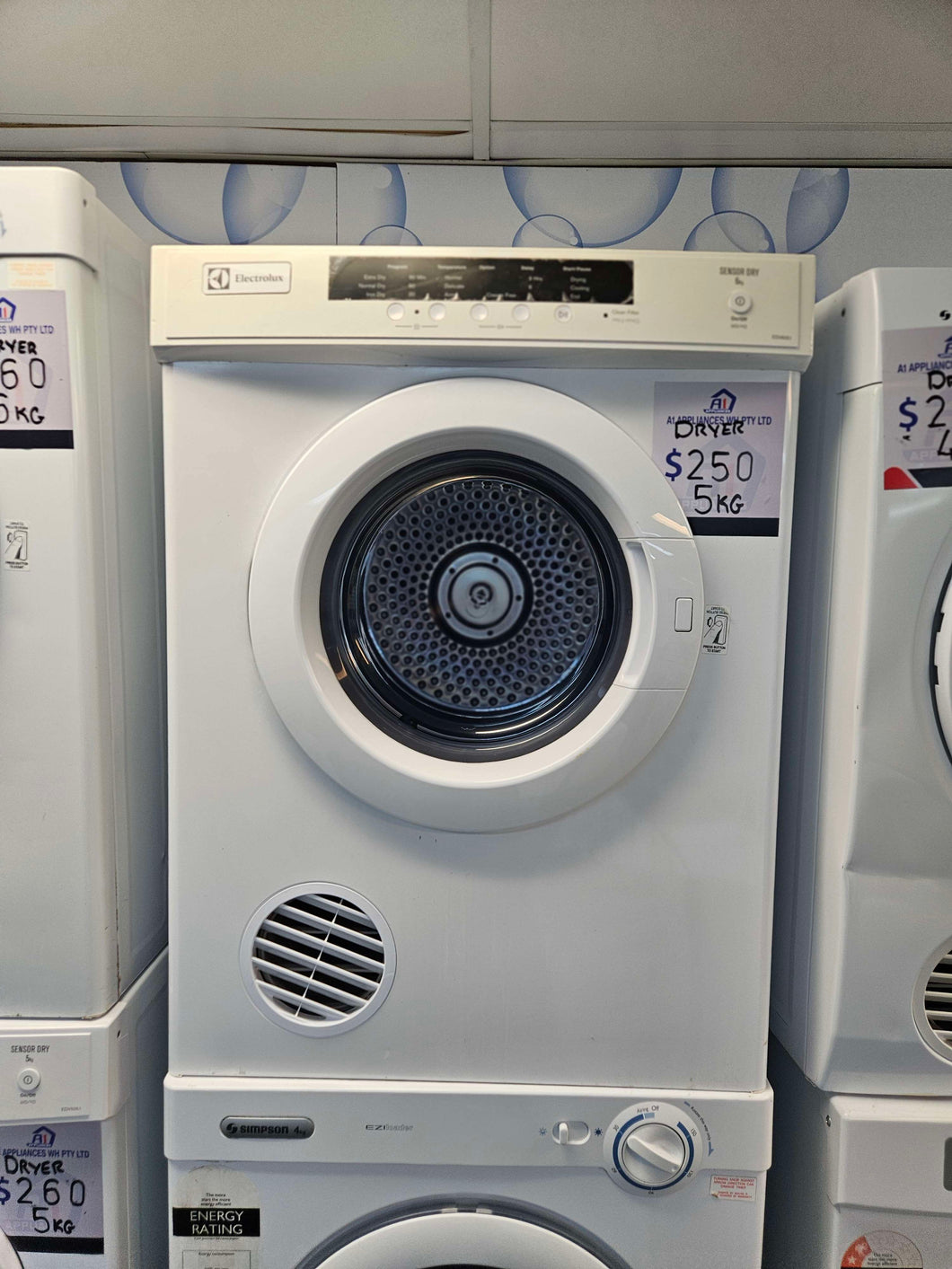 Electrolux 5kg Front Load Dryer / EDV505
