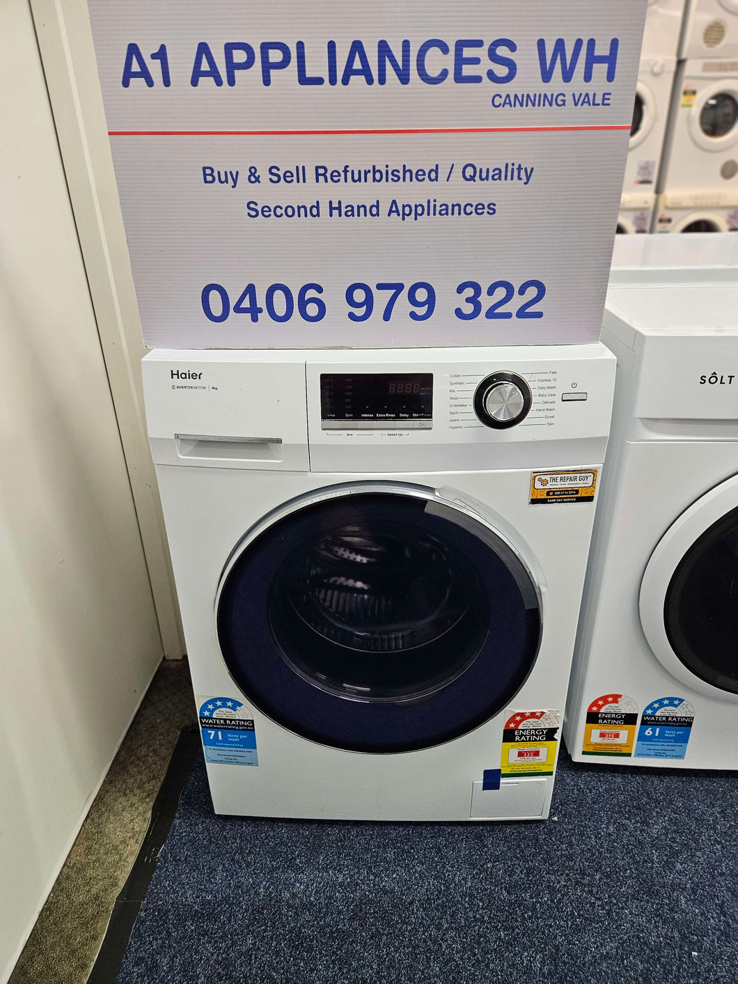 Haier 9Kg Front Load Washer / HWF90BW1