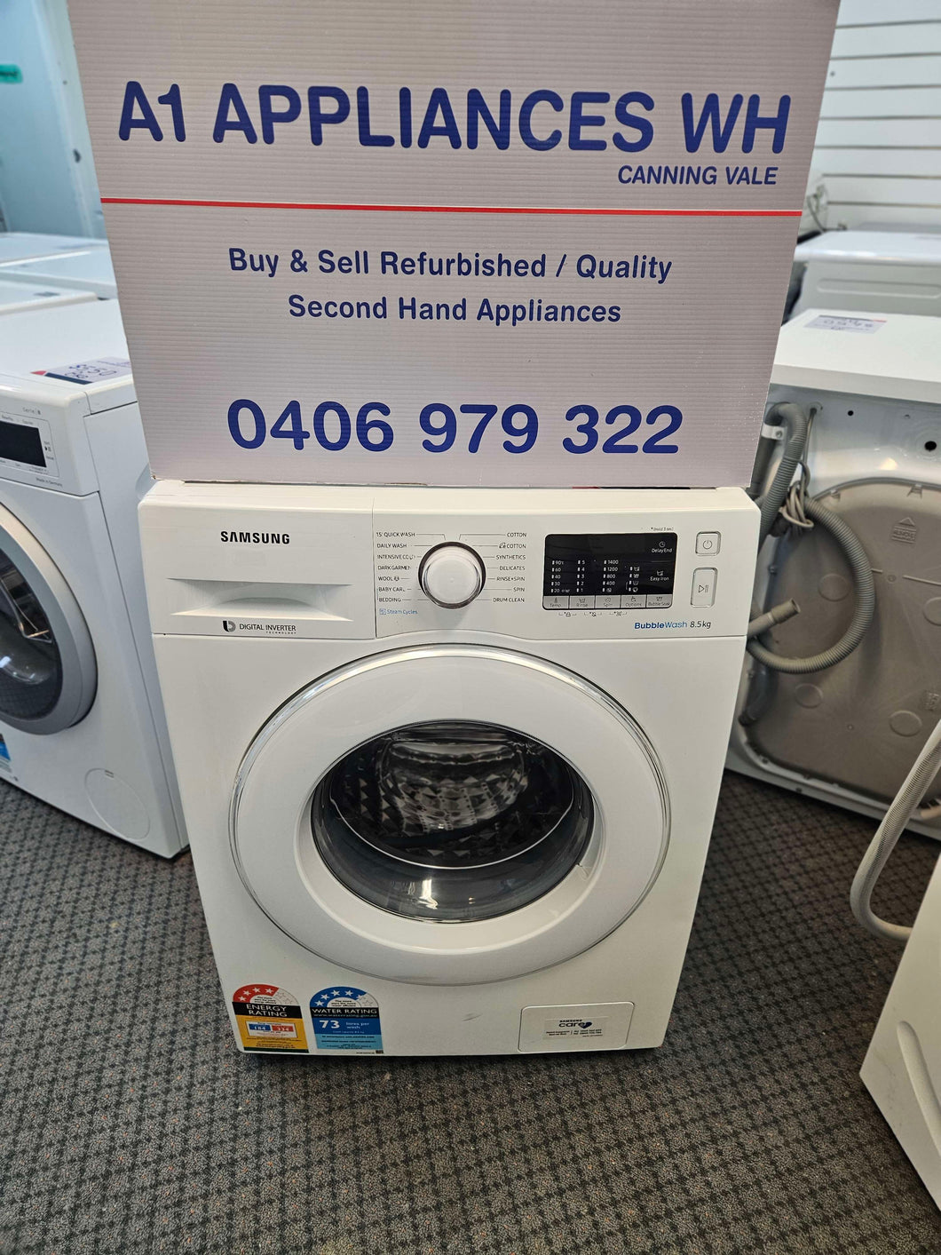 Samsung 8.5KG Front Load Washer / WW85J54E0IW