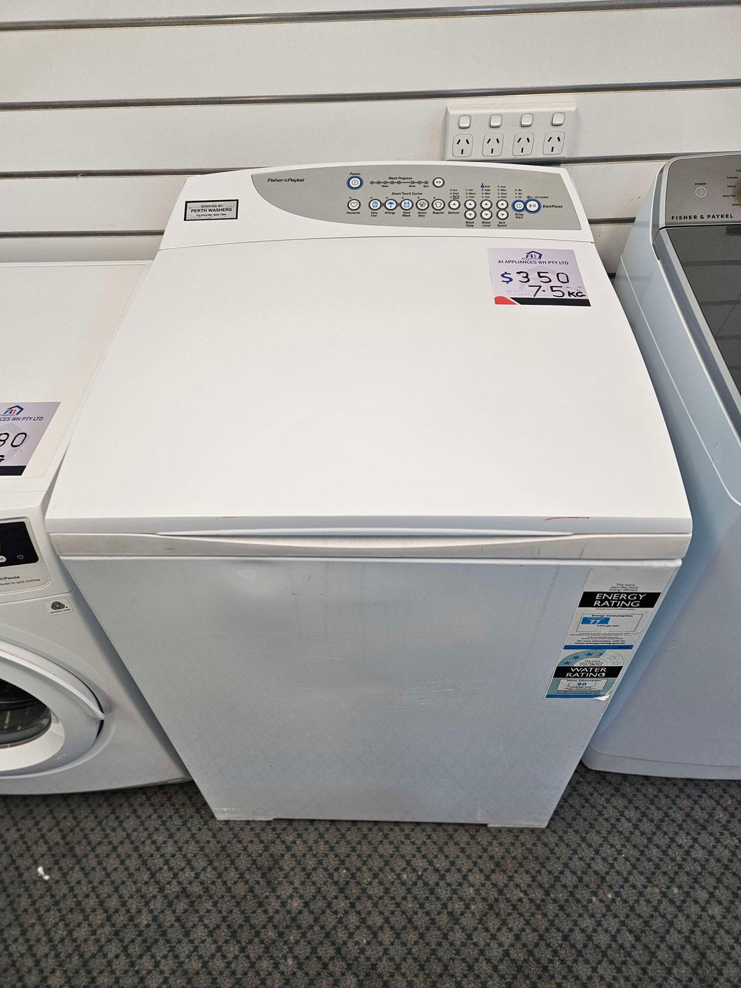 Fisher & Paykel 7.5KG Top Loader Washer / WA75T65GW1
