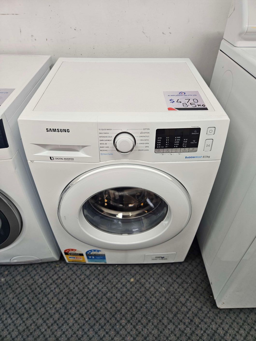 Samsung 8.5KG Front Load Washer / WW85J54E0IW