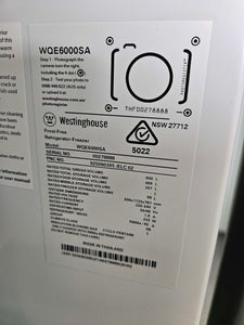 Westinghouse 600L French Door Fridge Freezer / WQE6000SA