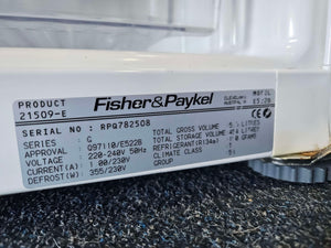 Fisher & Paykel 519L Bottom Mount Fridge Freezer / E522B