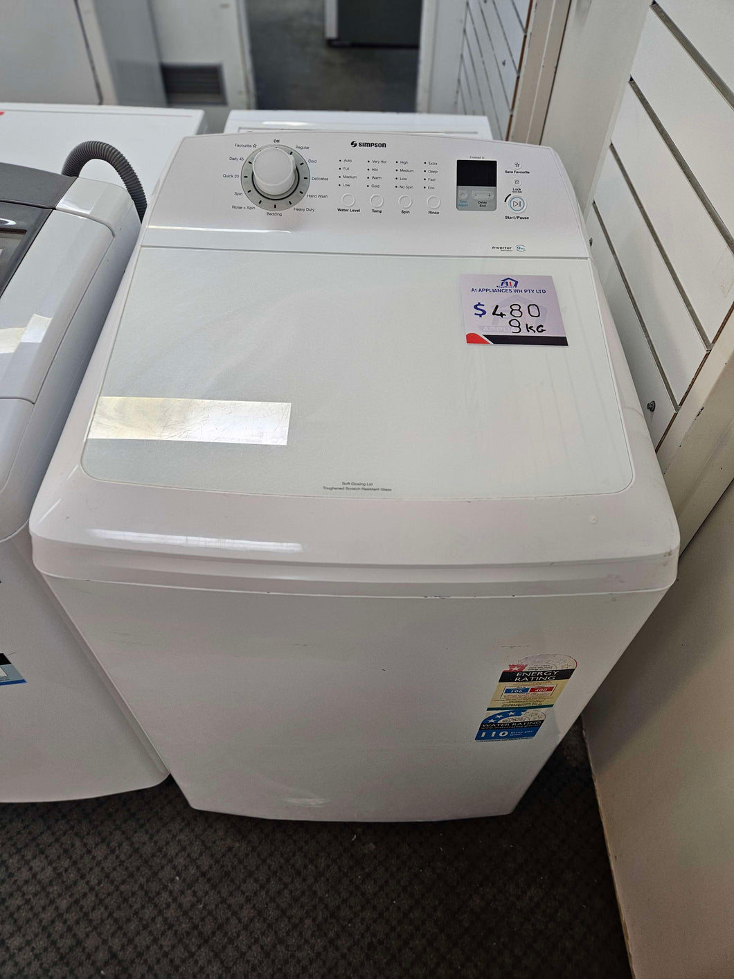 Simpson 9KG Top Load Washer / SWT9043