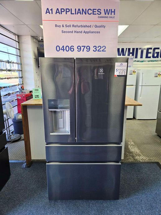 Electrolux 681L French Door Fridge Freezer Dark Silver / EHE6899BA - A1 Appliances Jo Cool Whitegoods
