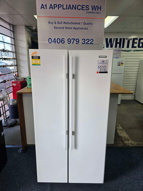 Simpson 606L Side by Side Fridge Freezer / SSM6100WA - A1 Appliances Jo Cool Whitegoods