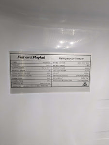 Fisher & Paykel 628L Fridge Freezer Double Door Silver