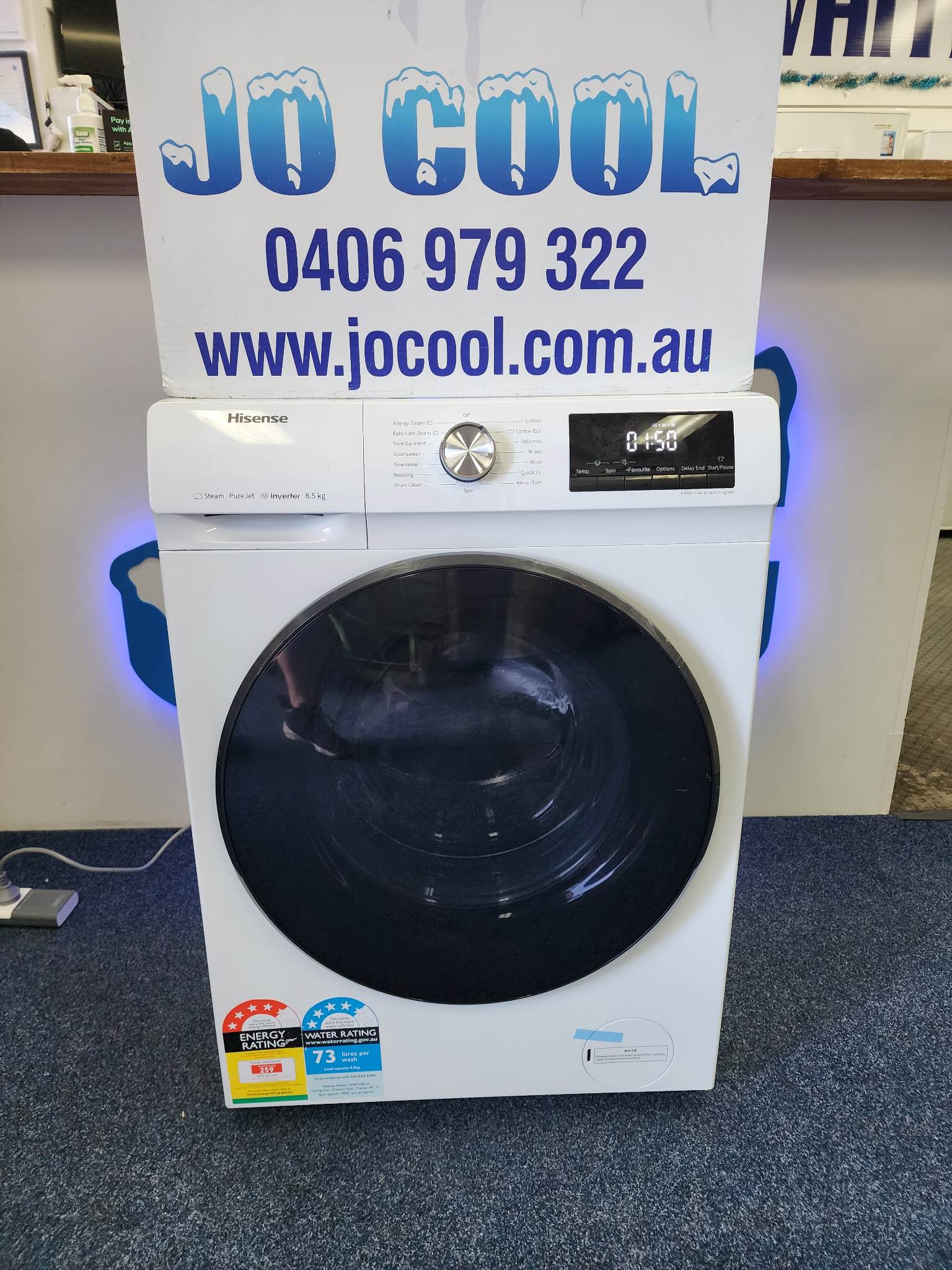 hisense 8.5 kg washing machine