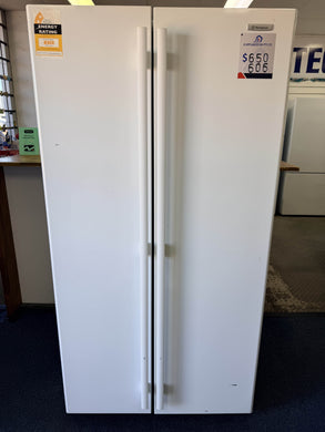 Westinghouse WSE6100WA*9 610L White Side By Side Refrigerator - A1 Appliances Jo Cool Whitegoods