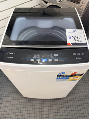 CHiQ WTL80W 8kg Top Load Washing Machine - A1 Appliances Jo Cool Whitegoods