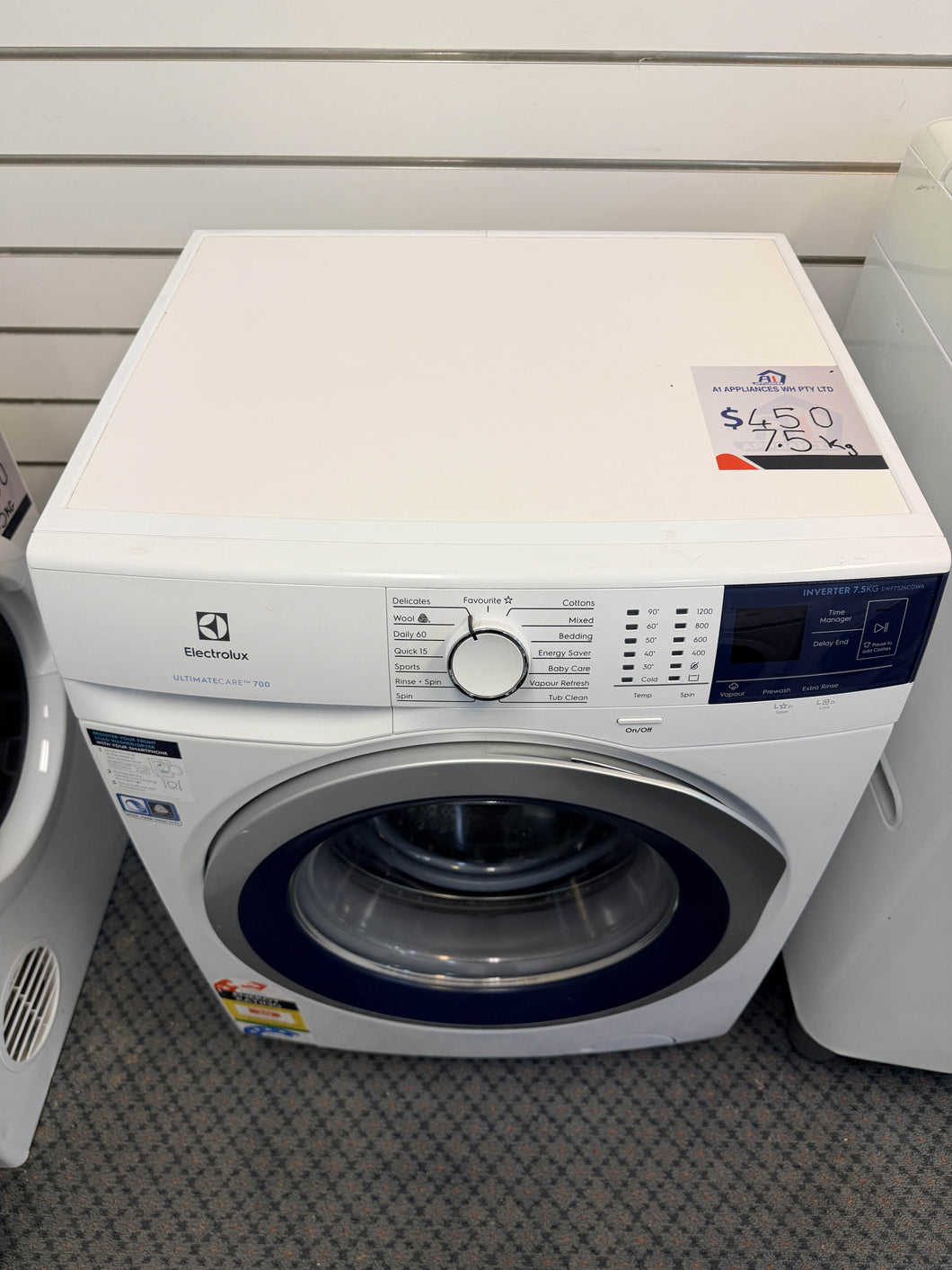 Electrolux EWF7524CDWA 7.5 kg Front Load Washing Machine