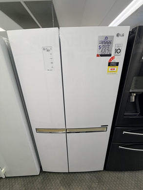 LG GS‑B680WL 687 L Side‑by‑Side Fridge – White, Inverter Linear Compressor