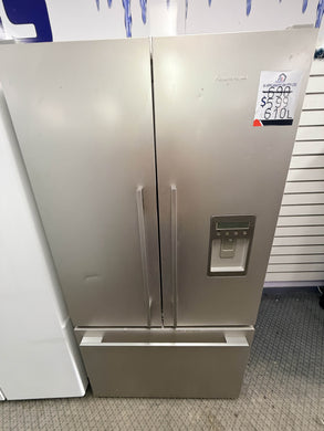 Fisher & Paykel RF610A 569 L French‑Door Fridge – Silver, ActiveSmart