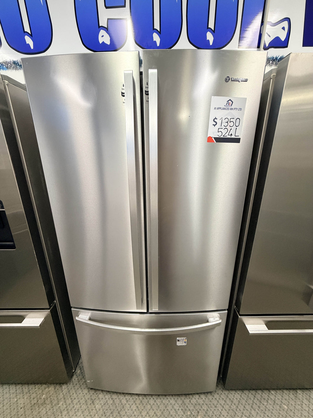 Westinghouse WHE5200SA 524 L French‑Door Fridge – Stainless Steel, Frost‑Free