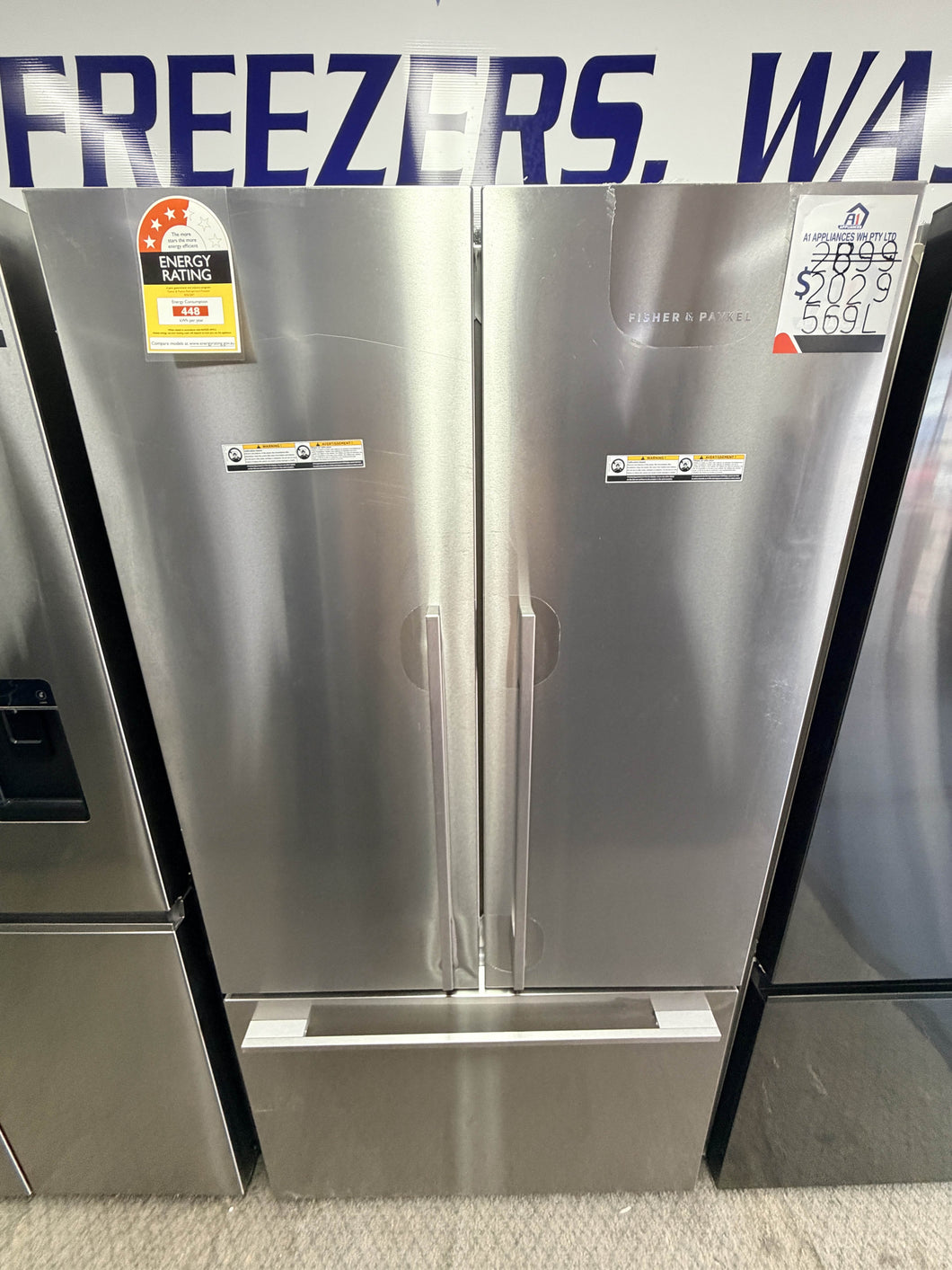 Fisher & Paykel RF610ADX5 – 569L Stainless Steel French-Door Refrigerator