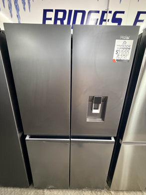 Haier HRF680YPC 680 L French Door Fridge – Black, Ice & Water