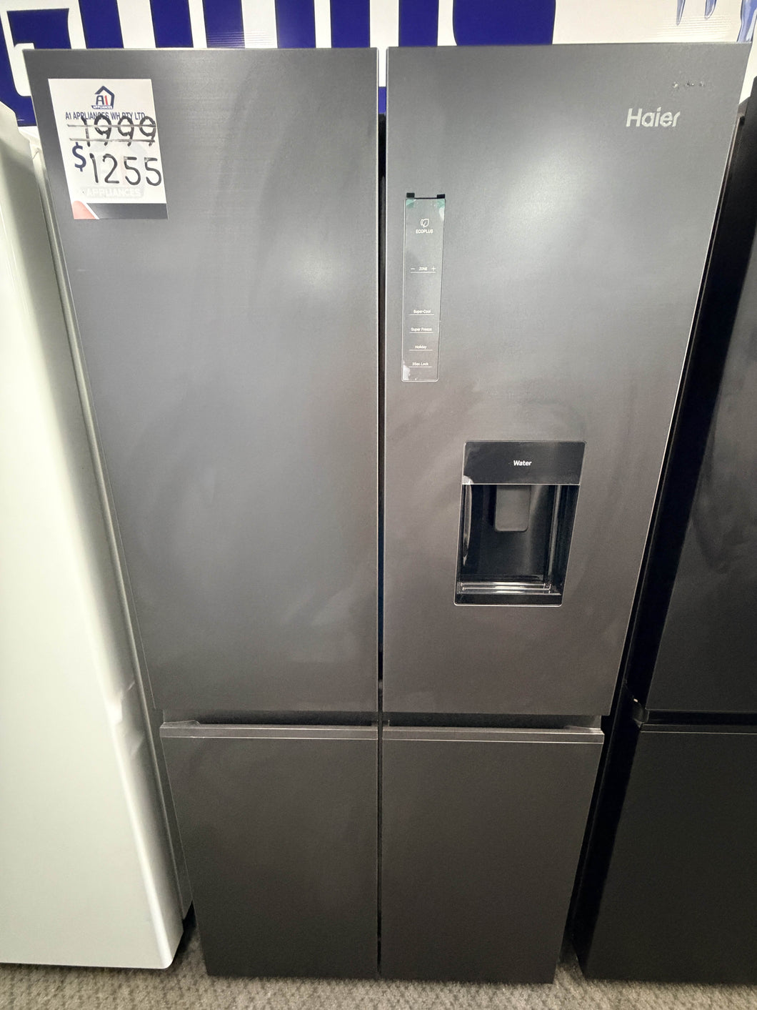 Haier HRF580YHC 508 L Quad-Door Fridge – Dark Stainless, Ice & Water