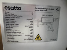 Load image into Gallery viewer, (Brand New!! ) Esatto ETM236W 236 L Top-Mount Fridge – White