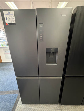 Haier HRF580YPC 507 L Quad-Door Fridge – Black, Ice & Water