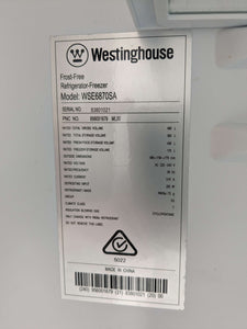 Westinghouse 680L Double Door Fridge Freezer Silver *1YR WARRANTY*