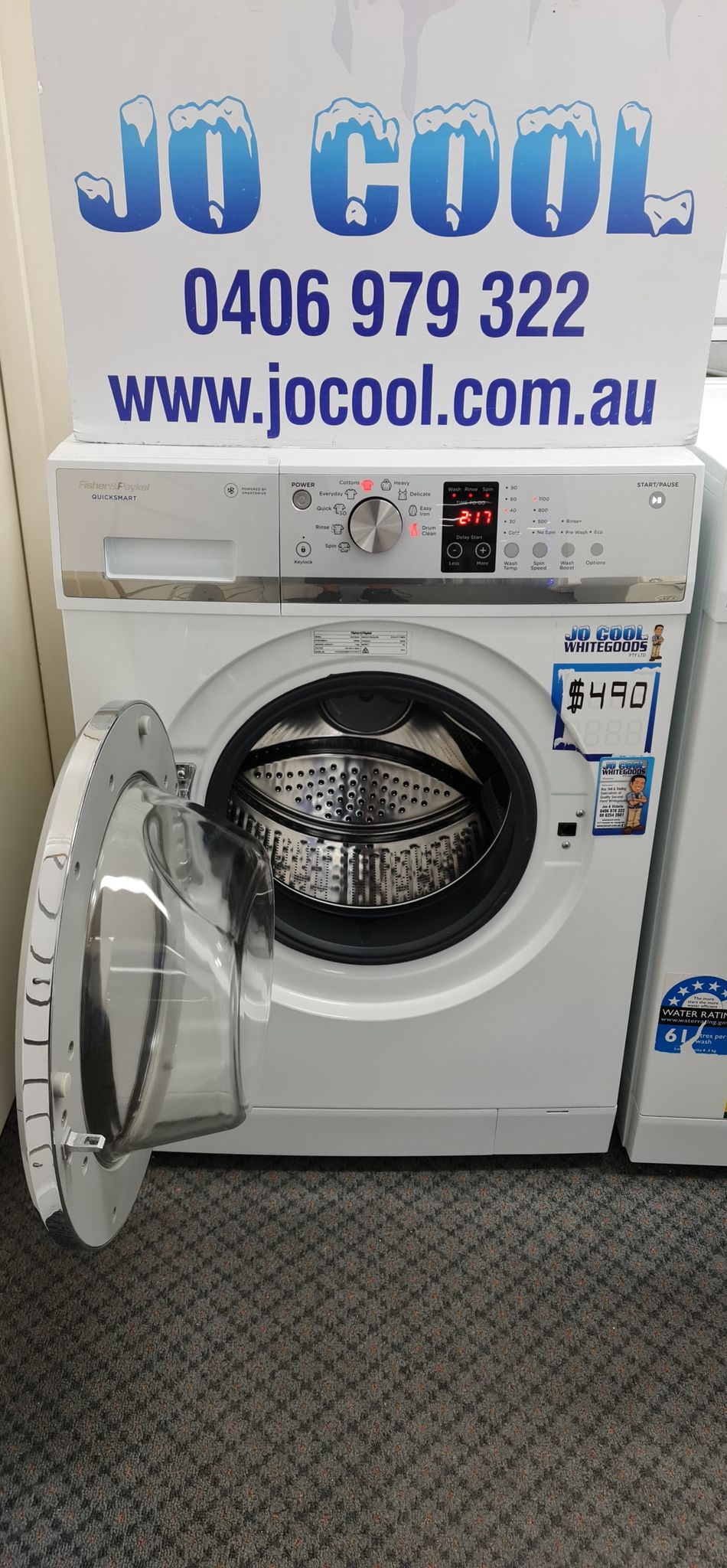 fisher & paykel 7.5 kg front load washer